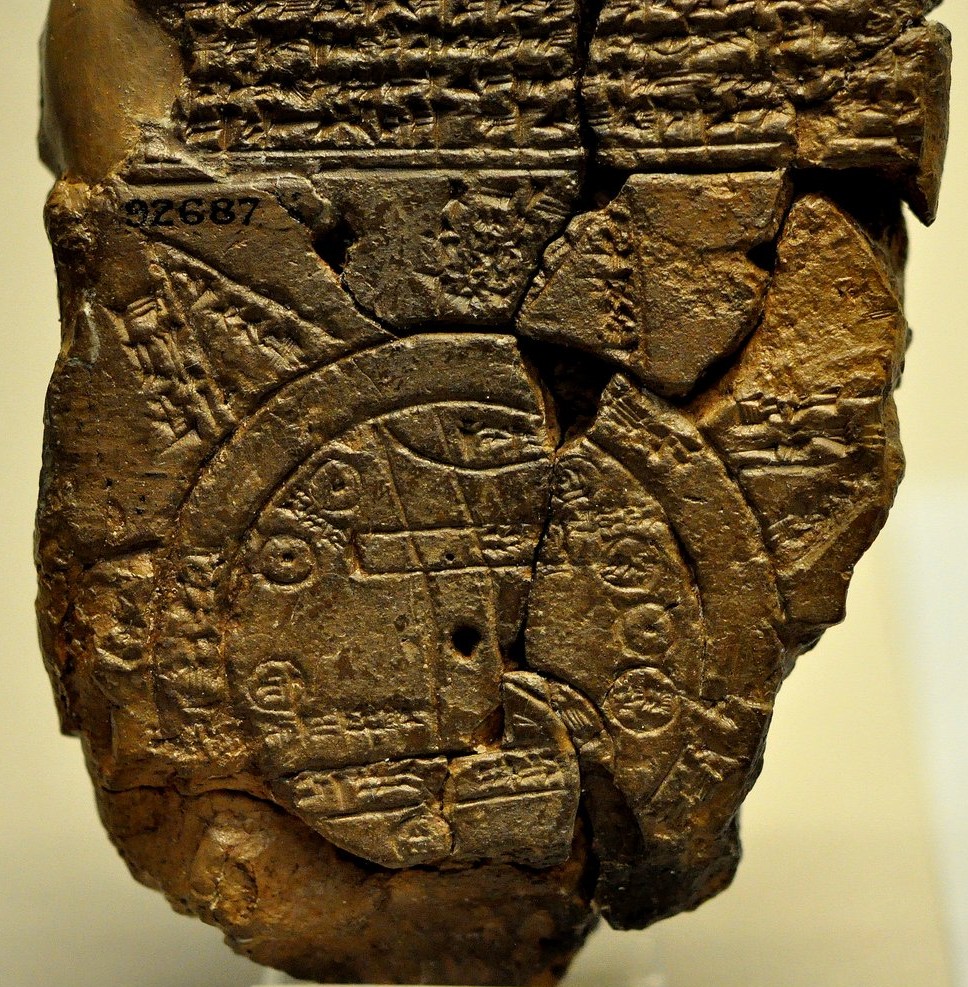 The Babylonian Map of the World — clay tablet from Sippar, c. 700–500 BCE