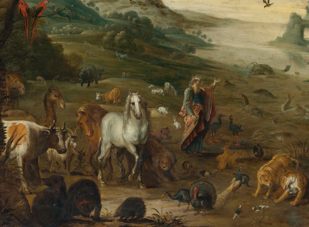 God Creating the Animals of the World — Izaak van Oosten, 1650