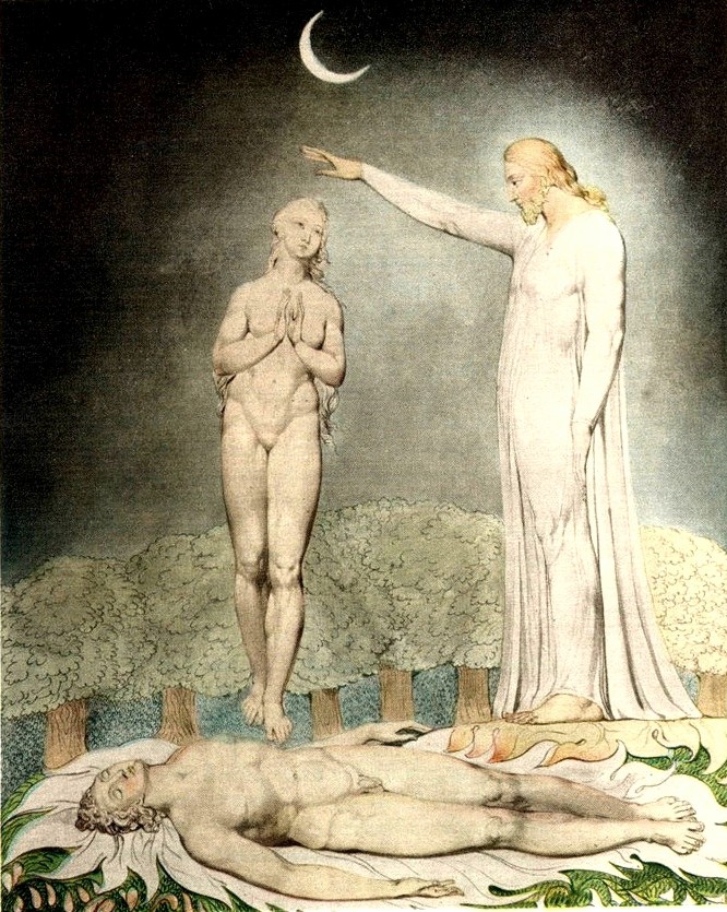 The Creation of Eve — William Blake, 1808