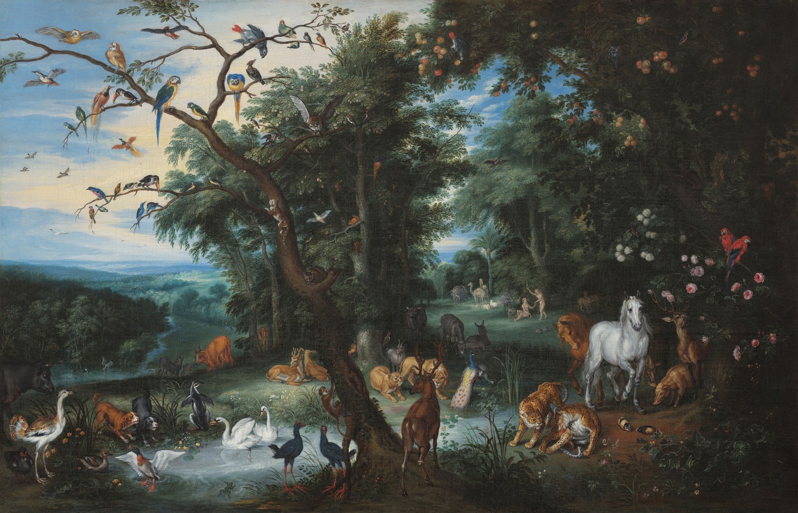 The Garden of Eden — Izaak van Oosten, 1655–1661